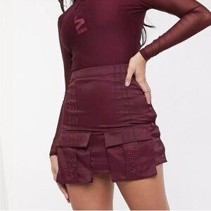 adidas x IVY PARK skirt in maroon NWT size large